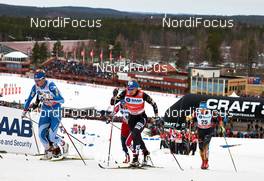 14.03.2014, Falun, Sweden (SWE): Anne Kylloenen (FIN), Kikkan Randall (USA), Stefanie Boehler (GER), (l-r) - FIS world cup cross-country, individual sprint, Falun (SWE). www.nordicfocus.com. © Felgenhauer/NordicFocus. Every downloaded picture is fee-liable.