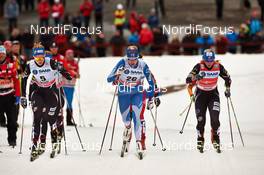 14.03.2014, Falun, Sweden (SWE): Sadie Bjornsen (USA), Anne Kylloenen (FIN), Kikkan Randall (USA), (l-r) - FIS world cup cross-country, individual sprint, Falun (SWE). www.nordicfocus.com. © Felgenhauer/NordicFocus. Every downloaded picture is fee-liable.