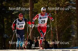 15.03.2014, Falun, Sweden (SWE): Sergey Turyshev (RUS), Didrik Toenseth (NOR), (l-r) - FIS world cup cross-country, skiathlon men, Falun (SWE). www.nordicfocus.com. © Felgenhauer/NordicFocus. Every downloaded picture is fee-liable.