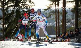 15.03.2014, Falun, Sweden (SWE): Stanislav Volzhentsev (RUS), Evgeniy Belov (RUS), Calle Halfvarsson (SWE), (l-r) - FIS world cup cross-country, skiathlon men, Falun (SWE). www.nordicfocus.com. © Felgenhauer/NordicFocus. Every downloaded picture is fee-liable.