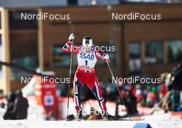 15.03.2014, Falun, Sweden (SWE): Marit Bjoergen (NOR) - FIS world cup cross-country, skiathlon women, Falun (SWE). www.nordicfocus.com. © Felgenhauer/NordicFocus. Every downloaded picture is fee-liable.