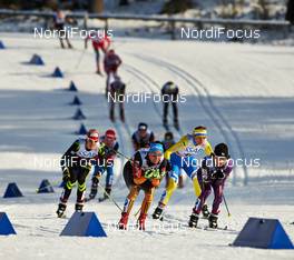 15.03.2014, Falun, Sweden (SWE): Stefanie Boehler (GER), Masako Ishida (JPN), (l-r) - FIS world cup cross-country, skiathlon women, Falun (SWE). www.nordicfocus.com. © Felgenhauer/NordicFocus. Every downloaded picture is fee-liable.