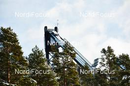 15.03.2014, Falun, Sweden (SWE): ski jumping in run tower - FIS world cup cross-country, skiathlon women, Falun (SWE). www.nordicfocus.com. © Felgenhauer/NordicFocus. Every downloaded picture is fee-liable.