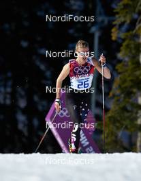 13.02.2014, Sochi, Russia (RUS): Sadie Bjornsen (USA) - XXII. Olympic Winter Games Sochi 2014, cross-country, 10km women, Sochi (RUS). www.nordicfocus.com. © NordicFocus. Every downloaded picture is fee-liable.
