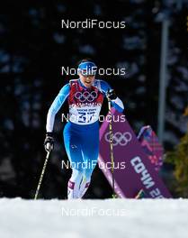 13.02.2014, Sochi, Russia (RUS): Aino-Kaisa Saarinen (FIN) - XXII. Olympic Winter Games Sochi 2014, cross-country, 10km women, Sochi (RUS). www.nordicfocus.com. © NordicFocus. Every downloaded picture is fee-liable.