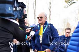14.02.2014, Sochi, Russia (RUS): swedish king Carl Gustav arrives at the venue - XXII. Olympic Winter Games Sochi 2014, cross-country, 15km men, Sochi (RUS). www.nordicfocus.com. © NordicFocus. Every downloaded picture is fee-liable.