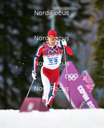 14.02.2014, Sochi, Russia (RUS): Eldar Roenning (NOR) - XXII. Olympic Winter Games Sochi 2014, cross-country, 15km men, Sochi (RUS). www.nordicfocus.com. © NordicFocus. Every downloaded picture is fee-liable.