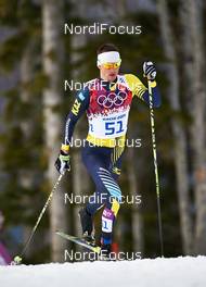14.02.2014, Sochi, Russia (RUS): Alexey Poltoranin (KAZ) - XXII. Olympic Winter Games Sochi 2014, cross-country, 15km men, Sochi (RUS). www.nordicfocus.com. © NordicFocus. Every downloaded picture is fee-liable.