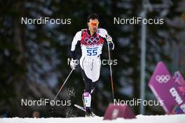 14.02.2014, Sochi, Russia (RUS): Imanol Rojo (SPA) - XXII. Olympic Winter Games Sochi 2014, cross-country, 15km men, Sochi (RUS). www.nordicfocus.com. © NordicFocus. Every downloaded picture is fee-liable.