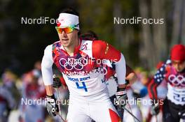 23.02.2014, Sochi, Russia (RUS): Alex Harvey (CAN) - XXII. Olympic Winter Games Sochi 2014, cross-country, 50km men, Sochi (RUS). www.nordicfocus.com. © NordicFocus. Every downloaded picture is fee-liable.