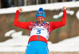 23.02.2014, Sochi, Russia (RUS): Alexander Legkov (RUS) - XXII. Olympic Winter Games Sochi 2014, cross-country, 50km men, Sochi (RUS). www.nordicfocus.com. © NordicFocus. Every downloaded picture is fee-liable.