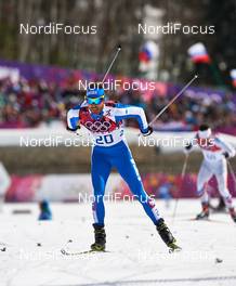 23.02.2014, Sochi, Russia (RUS): Roland Clara (ITA) - XXII. Olympic Winter Games Sochi 2014, cross-country, 50km men, Sochi (RUS). www.nordicfocus.com. © NordicFocus. Every downloaded picture is fee-liable.