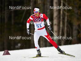 11.02.2014, Sochi, Russia (RUS): Jesse Cockney (CAN) - XXII. Olympic Winter Games Sochi 2014, cross-country, individual sprint, Sochi (RUS). www.nordicfocus.com. © NordicFocus. Every downloaded picture is fee-liable.