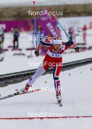 11.02.2014, Sochi, Russia (RUS): Astrid Jacobsen (NOR), Rossignol, KV+, Rottefella, Swix - XXII. Olympic Winter Games Sochi 2014, cross-country, individual sprint, Sochi (RUS). www.nordicfocus.com. © NordicFocus. Every downloaded picture is fee-liable.
