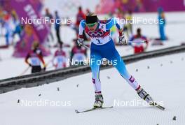 11.02.2014, Sochi, Russia (RUS): Anne Kylloenen (FIN), Fischer, Swix, Rottefella, Craft - XXII. Olympic Winter Games Sochi 2014, cross-country, individual sprint, Sochi (RUS). www.nordicfocus.com. © NordicFocus. Every downloaded picture is fee-liable.