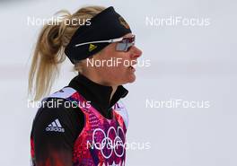 11.02.2014, Sochi, Russia (RUS): Claudia Nystad (GER), Atomic, Leki, Adidas - XXII. Olympic Winter Games Sochi 2014, cross-country, individual sprint, Sochi (RUS). www.nordicfocus.com. © NordicFocus. Every downloaded picture is fee-liable.