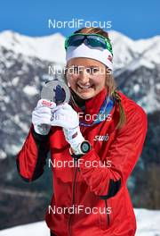 10.02.2014, Sochi, Russia (RUS): Ingvild Flugstad Oestberg (NOR) - XXII. Olympic Winter Games Sochi 2014, cross-country, medals, Sochi (RUS). www.nordicfocus.com. © NordicFocus. Every downloaded picture is fee-liable.