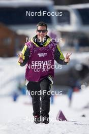 16.02.2014, Sochi, Russia (RUS): Thomas Drindl, Nordic Director Fischer - XXII. Olympic Winter Games Sochi 2014, cross-country, 4x10km men, Sochi (RUS). www.nordicfocus.com. © NordicFocus. Every downloaded picture is fee-liable.