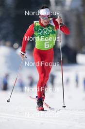 16.02.2014, Sochi, Russia (RUS): Jonas Baumann (SUI) - XXII. Olympic Winter Games Sochi 2014, cross-country, 4x10km men, Sochi (RUS). www.nordicfocus.com. © NordicFocus. Every downloaded picture is fee-liable.
