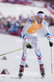 16.02.2014, Sochi, Russia (RUS): Robin Duvillard (FRA) - XXII. Olympic Winter Games Sochi 2014, cross-country, 4x10km men, Sochi (RUS). www.nordicfocus.com. © NordicFocus. Every downloaded picture is fee-liable.
