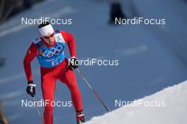 16.02.2014, Sochi, Russia (RUS): Toni Livers (SUI) - XXII. Olympic Winter Games Sochi 2014, cross-country, 4x10km men, Sochi (RUS). www.nordicfocus.com. © NordicFocus. Every downloaded picture is fee-liable.
