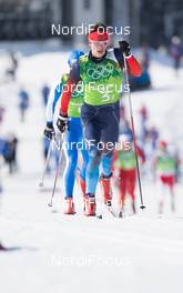 16.02.2014, Sochi, Russia (RUS): Alexander Bessmertnykh (RUS) - XXII. Olympic Winter Games Sochi 2014, cross-country, 4x10km men, Sochi (RUS). www.nordicfocus.com. © NordicFocus. Every downloaded picture is fee-liable.