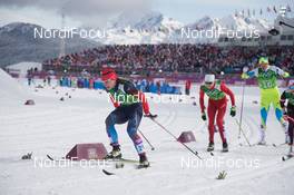 19.02.2014, Sochi, Russia (RUS): Anastasia Dotsenko (RUS) - XXII. Olympic Winter Games Sochi 2014, cross-country, team sprint, Sochi (RUS). www.nordicfocus.com. © NordicFocus. Every downloaded picture is fee-liable.