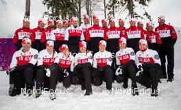 21.02.2014, Sochi, Russia (RUS): team Canada - XXII. Olympic Winter Games Sochi 2014, cross-country, training, Sochi (RUS). www.nordicfocus.com. © NordicFocus. Every downloaded picture is fee-liable.