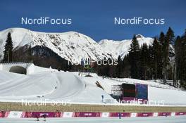 07.02.2014, Sochi, Russia (RUS): Laura ski stadium while training day - XXII. Olympic Winter Games Sochi 2014, cross-country, training, Sochi (RUS). www.nordicfocus.com. © NordicFocus. Every downloaded picture is fee-liable.