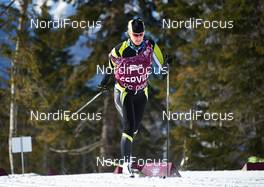 07.02.2014, Sochi, Russia (RUS): Tanja "Fischer" Winterhalder (GER) testing new secret Fischer skis - XXII. Olympic Winter Games Sochi 2014, cross-country, training, Sochi (RUS). www.nordicfocus.com. © NordicFocus. Every downloaded picture is fee-liable.