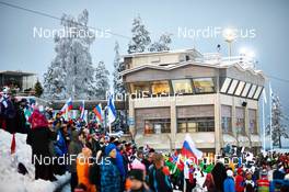 29.11.2014, Ruka, Finland (FIN): spectators in Ruka ski stadium - FIS world cup cross-country, individual sprint, Ruka (FIN). www.nordicfocus.com. © Felgenhauer/NordicFocus. Every downloaded picture is fee-liable.