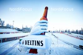 28.11.2014, Ruka, Finland (FIN): a big bottle of Veltins beer - FIS world cup cross-country, training, Ruka (FIN). www.nordicfocus.com. © Felgenhauer/NordicFocus. Every downloaded picture is fee-liable.