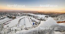 28.11.2014, Ruka, Finland (FIN): Jumping hill and cross country stadium of Ruka seen from above - FIS world cup cross-country, training, Ruka (FIN). www.nordicfocus.com. © Felgenhauer/NordicFocus. Every downloaded picture is fee-liable.