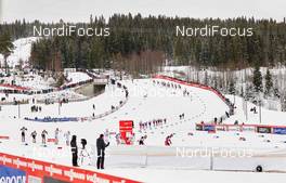 07.12.2014, Lillehammer, Norway (NOR): crowded Birkebeiner stadium - FIS world cup cross-country, pursuit men, Lillehammer (NOR). www.nordicfocus.com. © Felgenhauer/NordicFocus. Every downloaded picture is fee-liable.