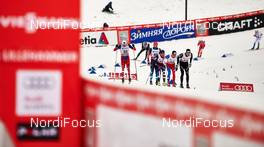 07.12.2014, Lillehammer, Norway (NOR): Emil Iversen (NOR), Ilia Chernousov (RUS), Lukas Bauer (CZE), Toni Livers (SUI), (l-r)  - FIS world cup cross-country, pursuit men, Lillehammer (NOR). www.nordicfocus.com. © Felgenhauer/NordicFocus. Every downloaded picture is fee-liable.