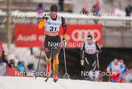 07.12.2014, Lillehammer, Norway (NOR): Jonas Dobler (GER), Fischer, Swix, Alpina, Rottefella, Adidas - FIS world cup cross-country, pursuit men, Lillehammer (NOR). www.nordicfocus.com. © Laiho/NordicFocus. Every downloaded picture is fee-liable.