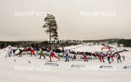 07.12.2014, Lillehammer, Norway (NOR): a group of skiers at the last uphill - FIS world cup cross-country, pursuit men, Lillehammer (NOR). www.nordicfocus.com. © Laiho/NordicFocus. Every downloaded picture is fee-liable.