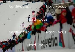 07.12.2014, Lillehammer, Norway (NOR): skiers in a downhill - FIS world cup cross-country, pursuit men, Lillehammer (NOR). www.nordicfocus.com. © Laiho/NordicFocus. Every downloaded picture is fee-liable.