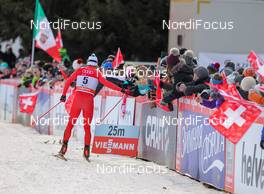 21.12.2014, Davos, Switzerland (SUI): Federico Pellegrino (ITA), Rossignol, Rottefella - FIS world cup cross-country, individual sprint, Davos (SUI). www.nordicfocus.com. © Laiho/NordicFocus. Every downloaded picture is fee-liable.