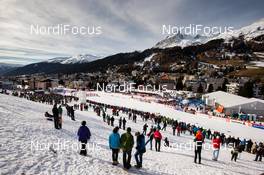 21.12.2014, Davos, Switzerland (SUI): stadium overview - FIS world cup cross-country, individual sprint, Davos (SUI). www.nordicfocus.com. © Laiho/NordicFocus. Every downloaded picture is fee-liable.