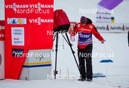 21.12.2014, Davos, Switzerland (SUI): finish line under construction - FIS world cup cross-country, individual sprint, Davos (SUI). www.nordicfocus.com. © Laiho/NordicFocus. Every downloaded picture is fee-liable.