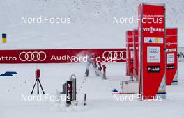 21.12.2014, Davos, Switzerland (SUI): startgates under construction - FIS world cup cross-country, individual sprint, Davos (SUI). www.nordicfocus.com. © Laiho/NordicFocus. Every downloaded picture is fee-liable.