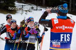 19.12.2014, Davos, Switzerland (SUI): Jeff Ellis (FIS) making a viedo with the finns - FIS world cup cross-country, training, Davos (SUI). www.nordicfocus.com. © Laiho/NordicFocus. Every downloaded picture is fee-liable.