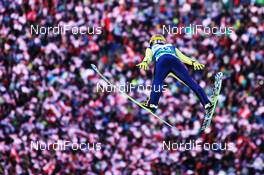 10.01.2015, Bad Mitterndorf, Austria (AUT): Noriaki Kasai (JPN), Fischer - FIS world cup ski jumping, individual HS200, Bad Mitterndorf (AUT). www.nordicfocus.com. © Domanski/NordicFocus. Every downloaded picture is fee-liable.