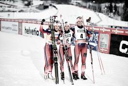 05.12.2014, Lillehammer, Norway (NOR): Marit Bjoergen (NOR), Heidi Weng (NOR), Celine Brun-Lie (NOR), (l-r)  - FIS world cup cross-country, individual sprint, Lillehammer (NOR). www.nordicfocus.com. © Felgenhauer/NordicFocus. Every downloaded picture is fee-liable.