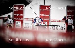 05.12.2014, Lillehammer, Norway (NOR): Baptiste Gros (FRA), Petter Northug (NOR), Sergey Ustiugov (RUS), (l-r), preparing for the race - FIS world cup cross-country, individual sprint, Lillehammer (NOR). www.nordicfocus.com. © Felgenhauer/NordicFocus. Every downloaded picture is fee-liable.