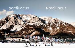 20.12.2014, Ramsau, Austria (AUT): Francois Braud (FRA), Johannes Rydzek (GER), Jan Schmid (NOR), Kail Piho (EST), (l-r)  - FIS world cup nordic combined, team sprint HS98/2x7.5km, Ramsau (AUT). www.nordicfocus.com. © Felgenhauer/NordicFocus. Every downloaded picture is fee-liable.