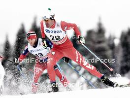 05.12.2014, Lillehammer, Norway (NOR): Martin Johnsrud Sundby (NOR), David Hofer (ITA), (l-r)  - FIS world cup cross-country, individual sprint, Lillehammer (NOR). www.nordicfocus.com. © Felgenhauer/NordicFocus. Every downloaded picture is fee-liable.