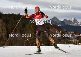 18.01.2014, Seefeld, Austria (AUT): David Welde (GER) - FIS world cup nordic combined, individual gundersen HS109/10km, Seefeld (AUT). www.nordicfocus.com. © Felgenhauer/NordicFocus. Every downloaded picture is fee-liable.