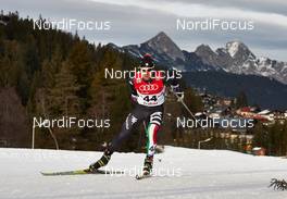 18.01.2014, Seefeld, Austria (AUT): Lukas Runggaldier (ITA) - FIS world cup nordic combined, individual gundersen HS109/10km, Seefeld (AUT). www.nordicfocus.com. © Felgenhauer/NordicFocus. Every downloaded picture is fee-liable.